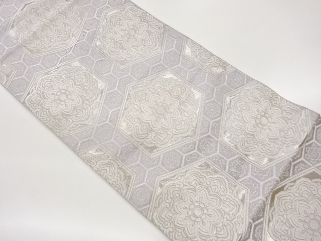 JAPANESE FUKURO OBI / WOVEN FLOWER CREST